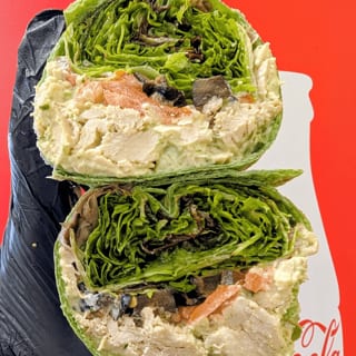 Pesto Chicken Salad Wrap